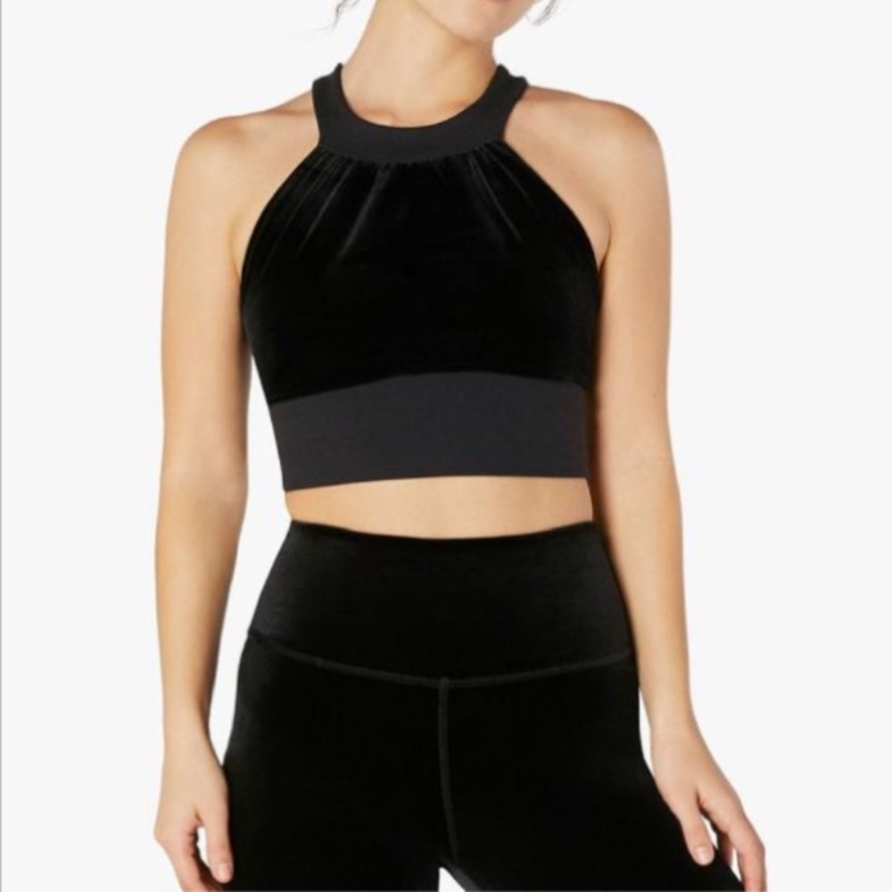 Beyond Yoga Velvet Cropped Top